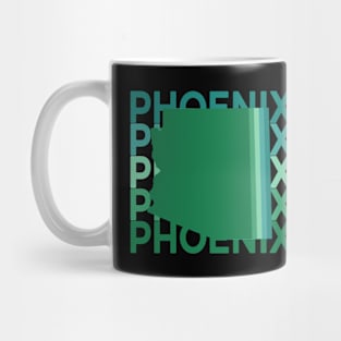 Phoenix Arizona Green Repeat Mug